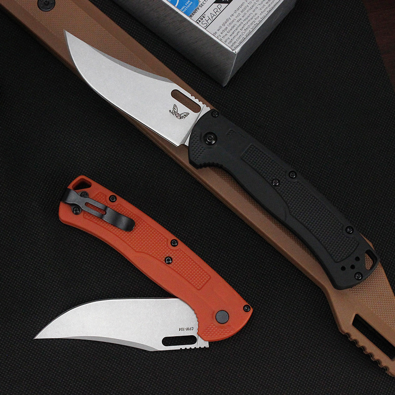 NEW BM 15535 Pocket Knife CPM154 Blade PEI Handle Fast Opening Outdoor Camping Tactical Survival Folding Knives EDC Tool
