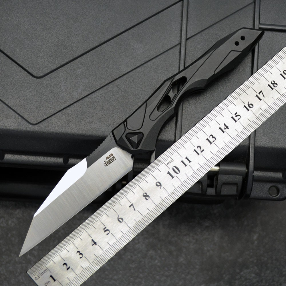 7650 High-Quality Pocket Survival Folding Knife Defensive Portable Outdoor Emergency Tool D2 Blade Aluminum Handle Hiking EDC Rescue Knife