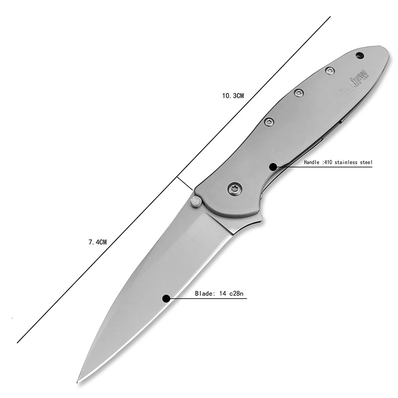 KS 1660 Portable Folding Knife 440c Steel Outdoor Tactical Camping Hiking EDC Practical Cutting Knife Adventure Survival Tool