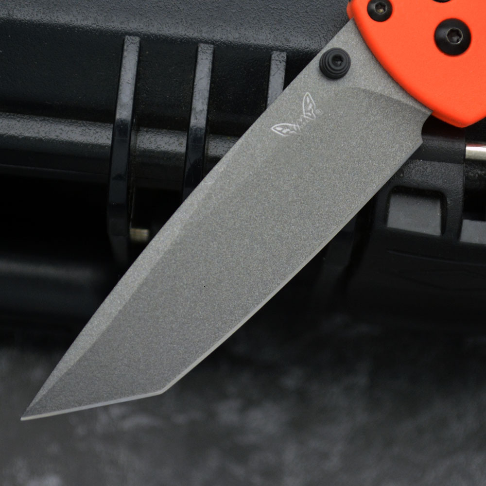537 Bailout BM Knife Self Defense Pocket Knives Outdoor EDC Survival Flipper Folding Knife Camping Hunting Tool Nylon Handle