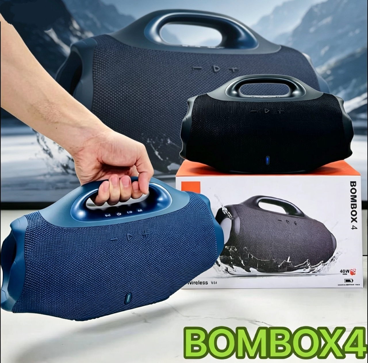 Boombox 4 Outdoor Edition - Portable Bluetooth Speakers with 40W and 200W Speakers, available in small and extra-large sizes with subwoofers and powerful bass.