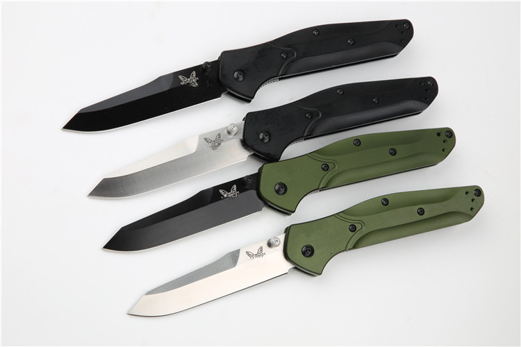 Everyday Carry BM 940 Pocket Folding Knife EDC D2 Blade Green Aluminum Alloy Handle Survival Camping Hunting Flipper Knives