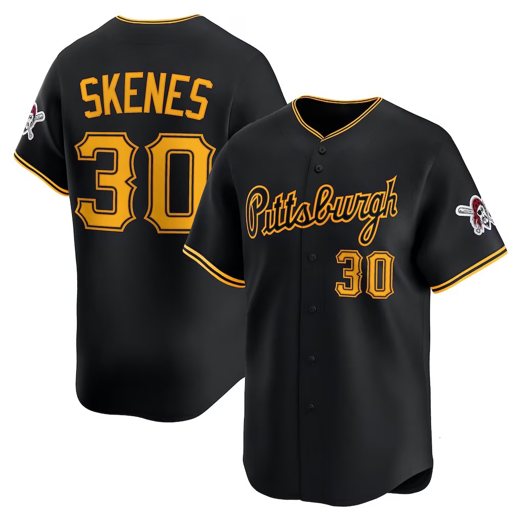 Paul Skenes Pirates Baseball Jersey 2026 Roberto Clemente Bryan Reynolds Oneil Cruz Willie Stargell Joey Bart Spencer Horwitz Brandan Bidois Pittsburg