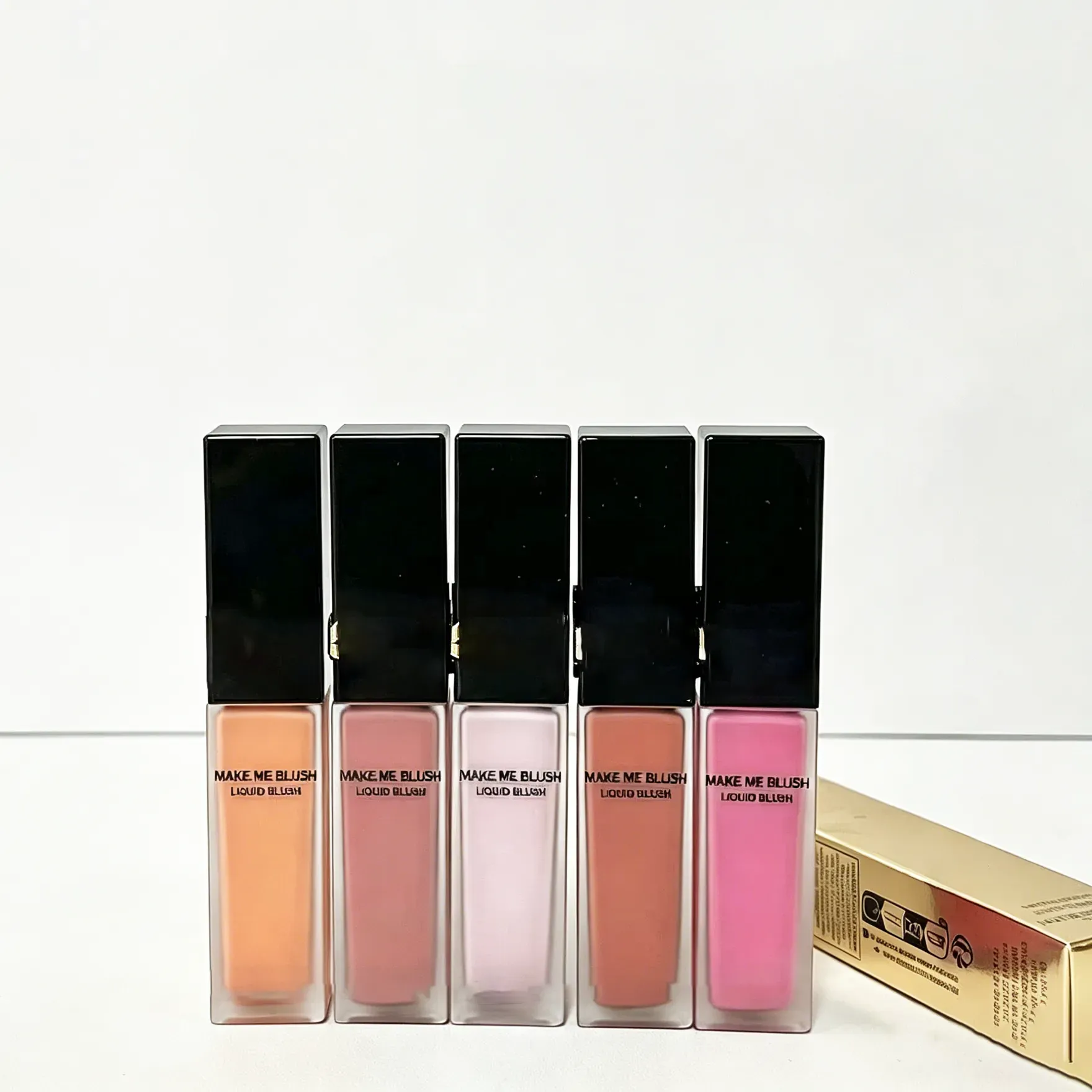 Brand Blush Liquid Blush 15ml Waterproof Blendable Cream Blush 6 Colors High Pigment Nural Finish Long-wear Cheek Rouge Face Makeup