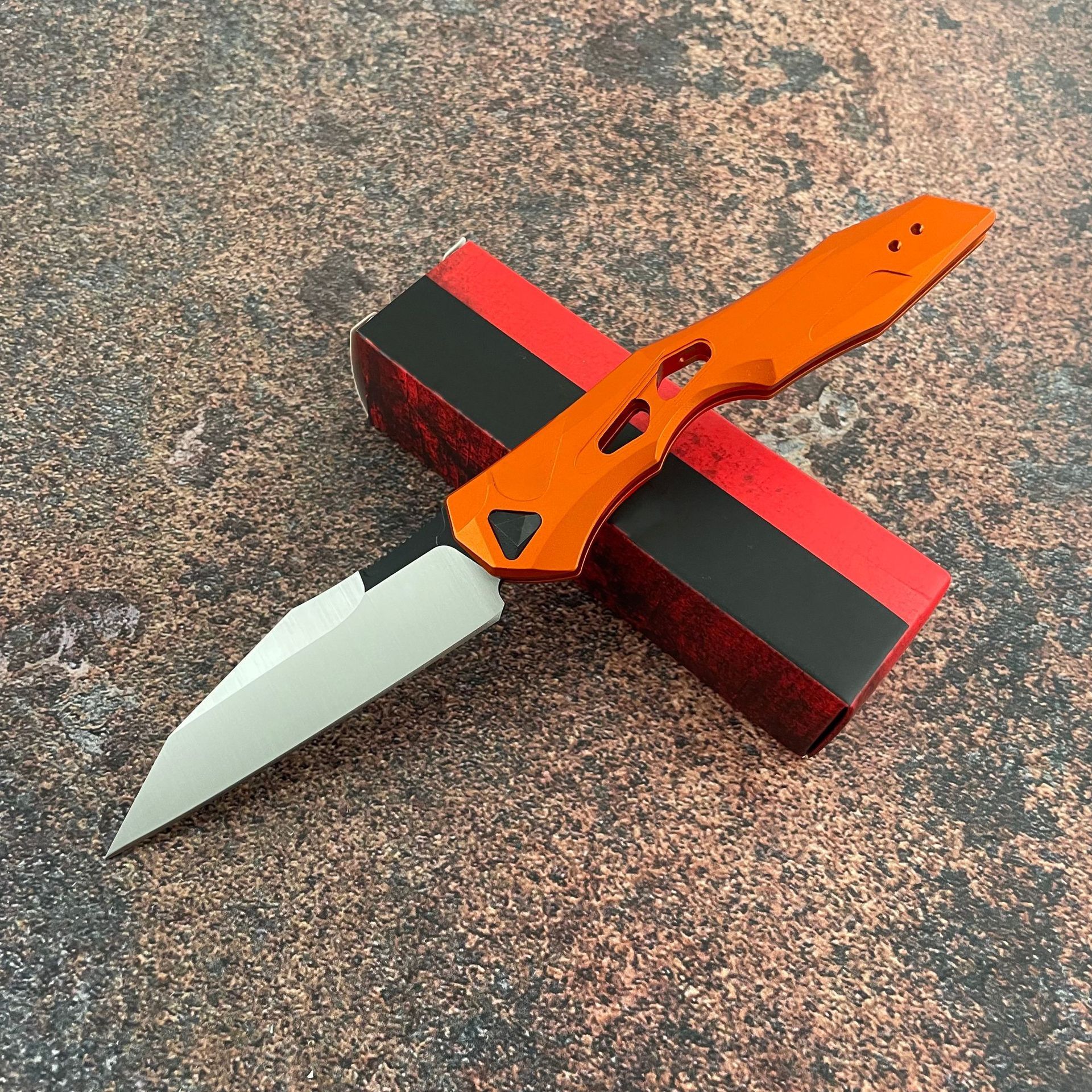 7650 High-Quality Pocket Survival Folding Knife Defensive Portable Outdoor Emergency Tool CPM154 Blade Aluminum Handle Hiking EDC Rescue Knife