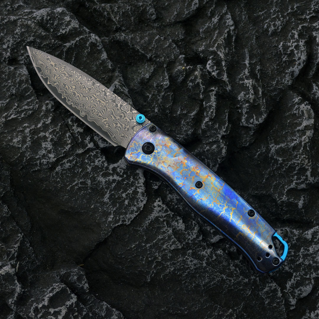 New BM535 Burn titanium Folding Knife Tactical Combat Outdoor portable EDC Pocket Knife Hand Tool 2026 Gift
