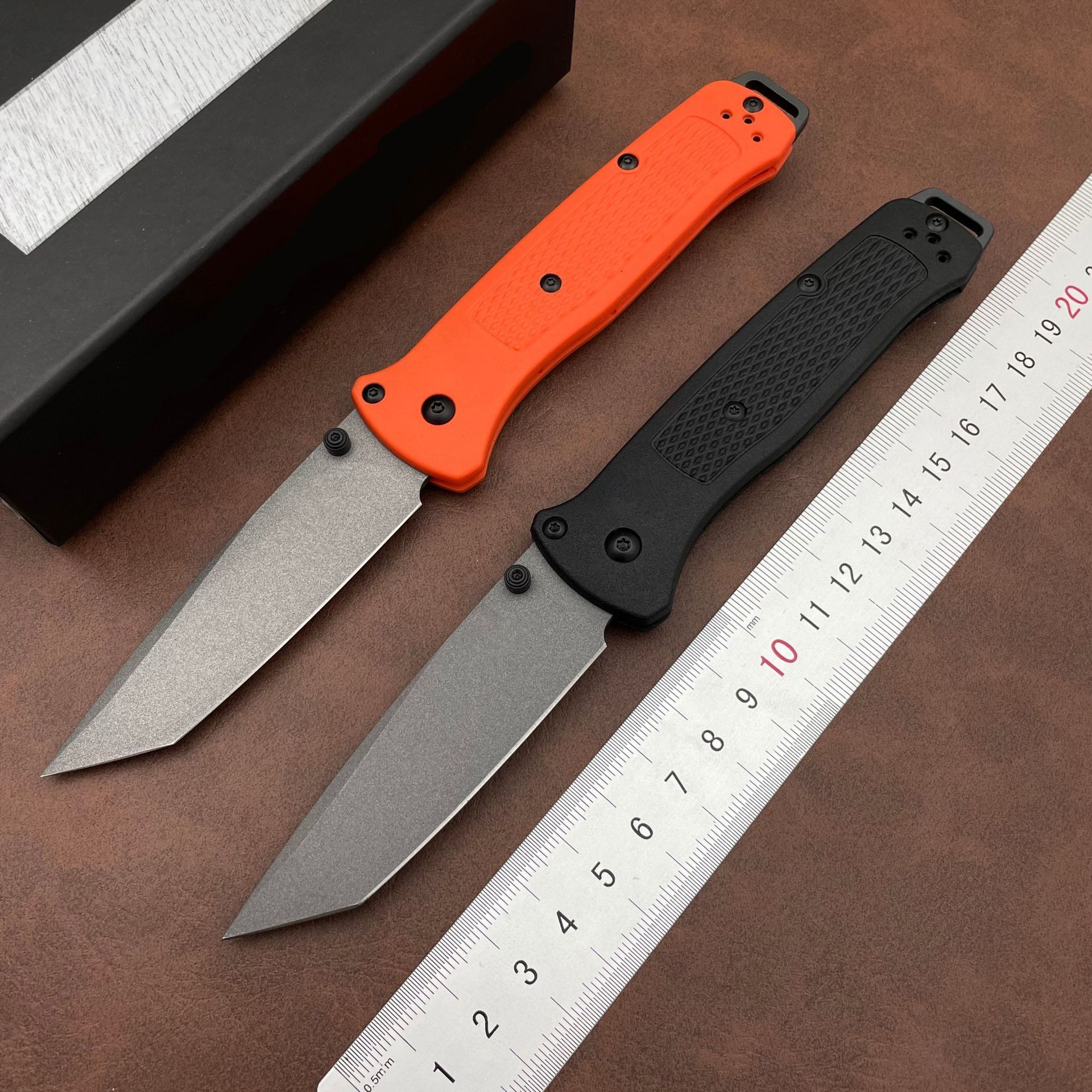 537 Bailout BM Knife Self Defense Pocket Knives Outdoor EDC Survival Flipper Folding Knife Camping Hunting Tool Nylon Handle
