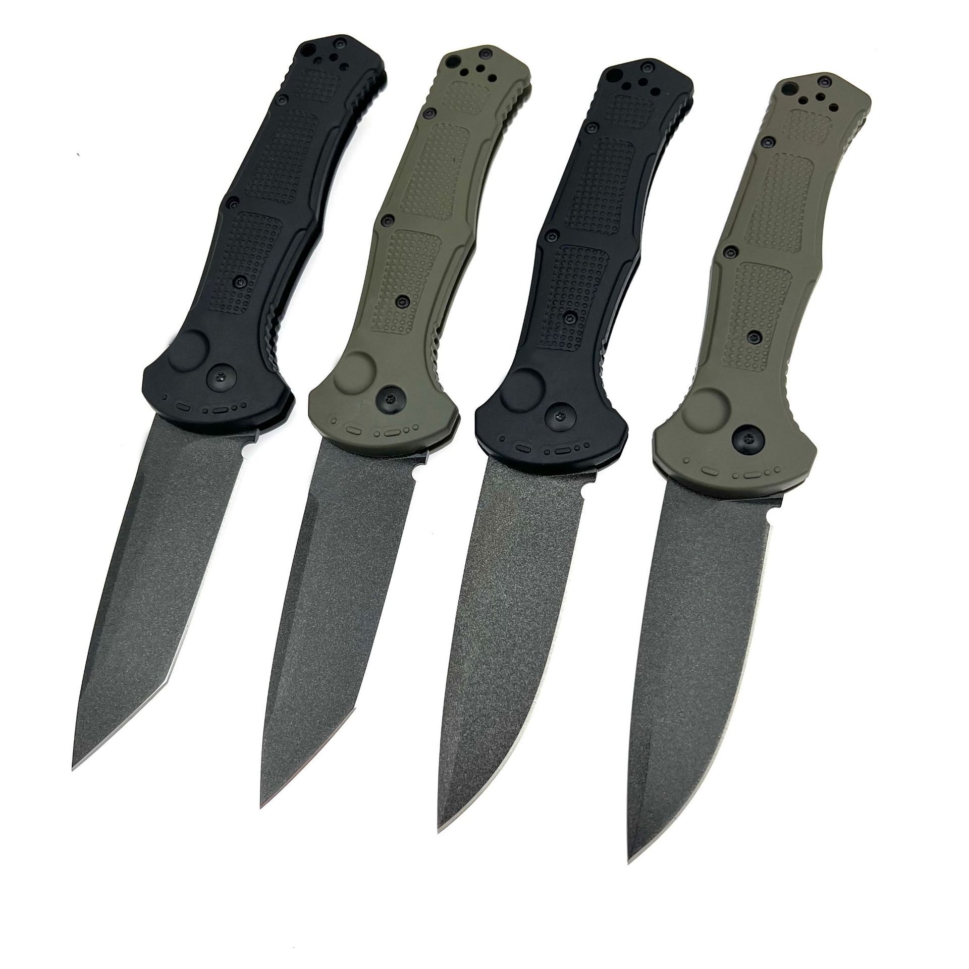 9070 Folding Pocket Knife D2 Blade Nylon Fiber Handle Camping Outdoor Hunting Self-defense Portable EDC Utility Knives Tools