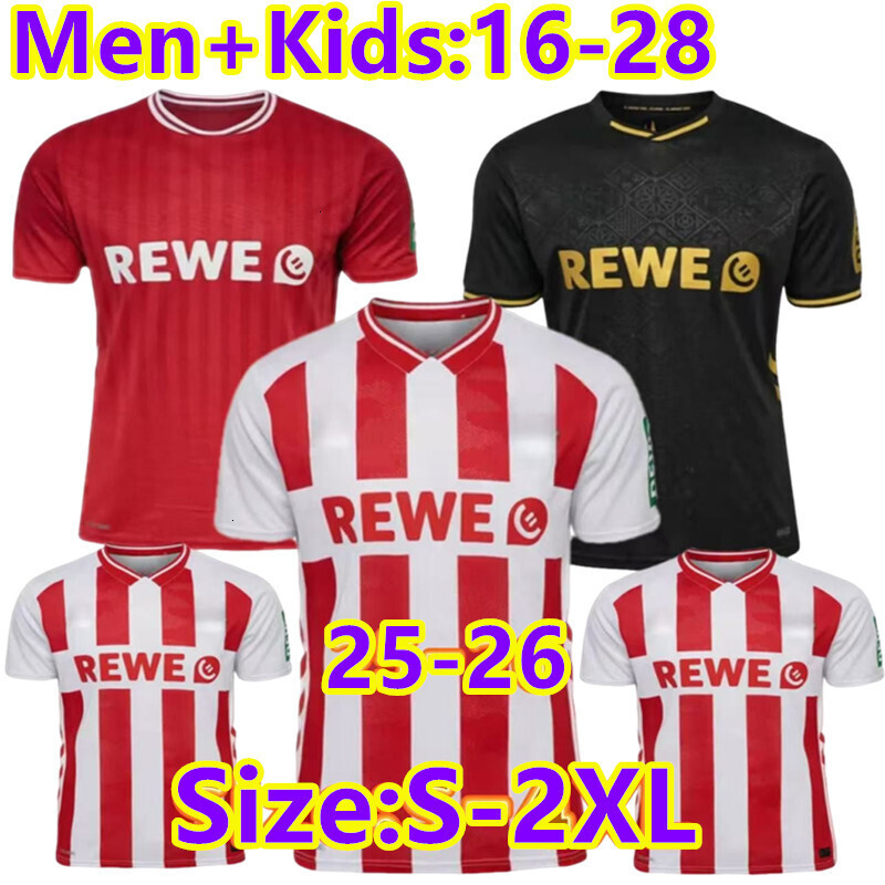 New 25-26 FC Koln football jersey Koln jersey MARTEL HUBERS WALDSCHMIDT KAINZ HUSEISIC LJUBICIC football shirt Kit