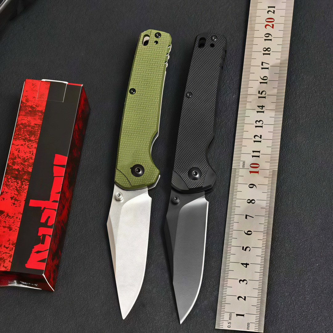 New High Quality 6106 Folding Belt Knife 8Cr13Mov Blade G10 Handle Jungle Hiking Fishing Knife Carrying Outdoor Camping Knife