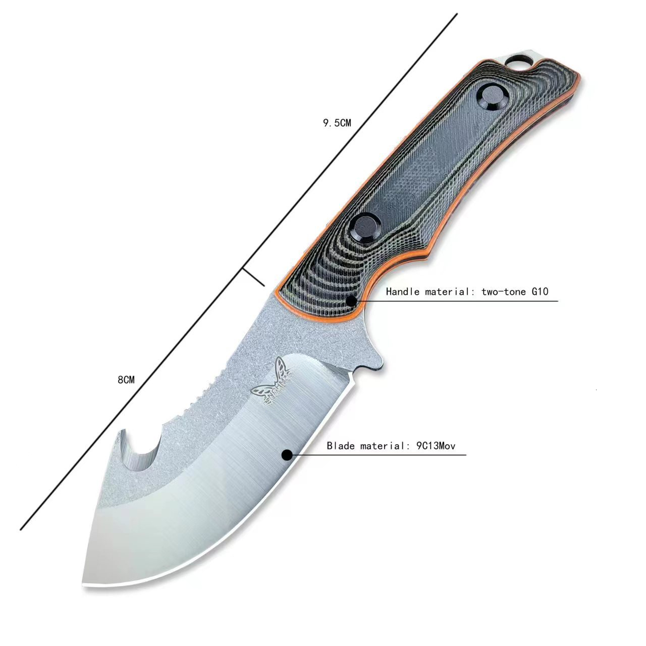 BM 15018 Tactical Survival Fixed Blade Knife Hunting Outdoor Portable Combat Straight Knife Wilderness Self Defense Tool
