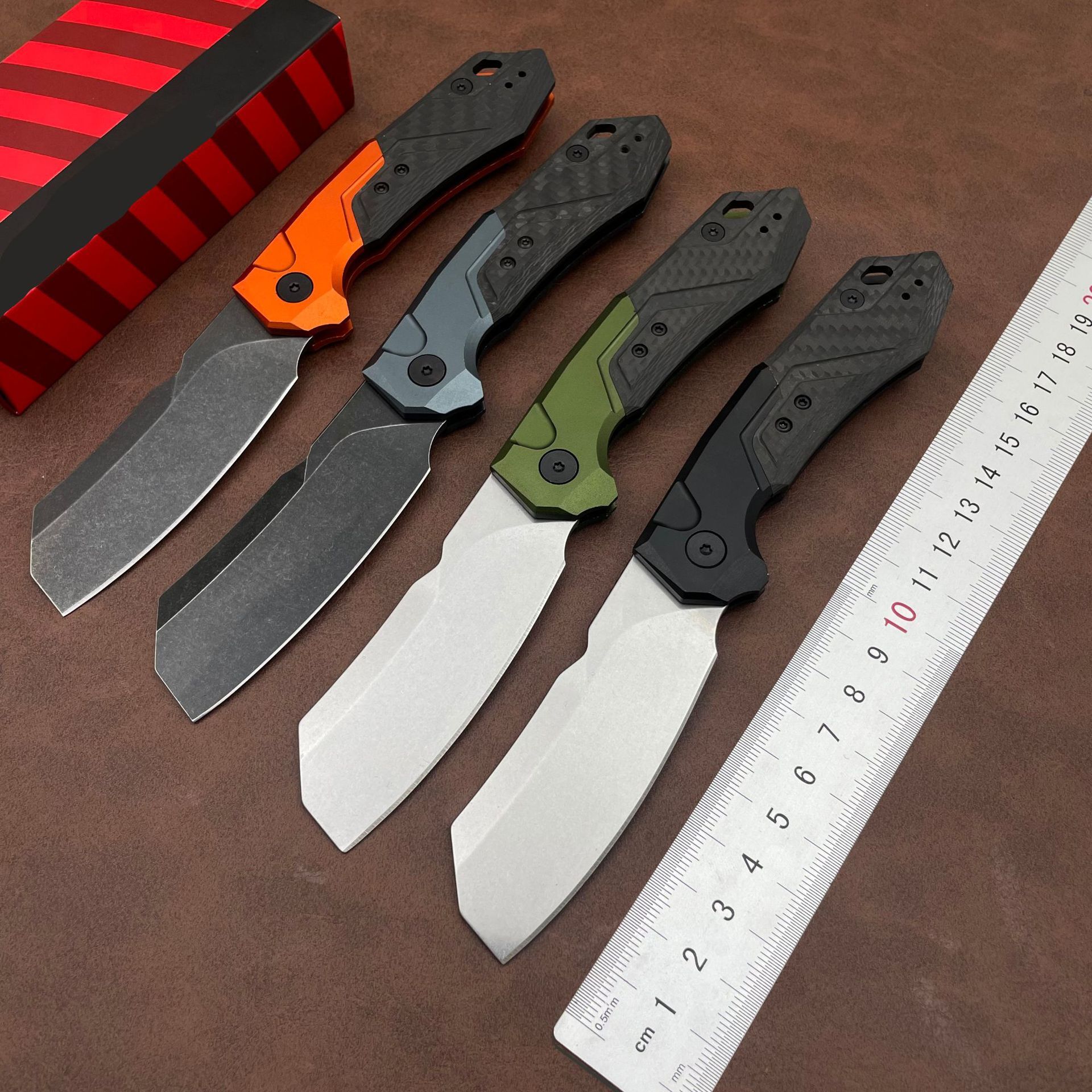 KS 7850 Outdoor Pocketknife Blackwash CPM154 Blade Hunting Folding Knife Combat Survival Tools Hard Cutting Tools EDC Men's Gift