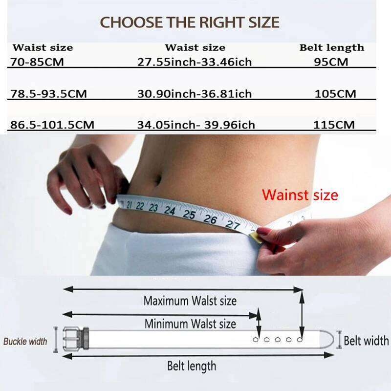 Fashion Women Genuine Leather High Quality Gold Buckle Best Matching Dress Jeans Belts for Lady LB2146 26H0427