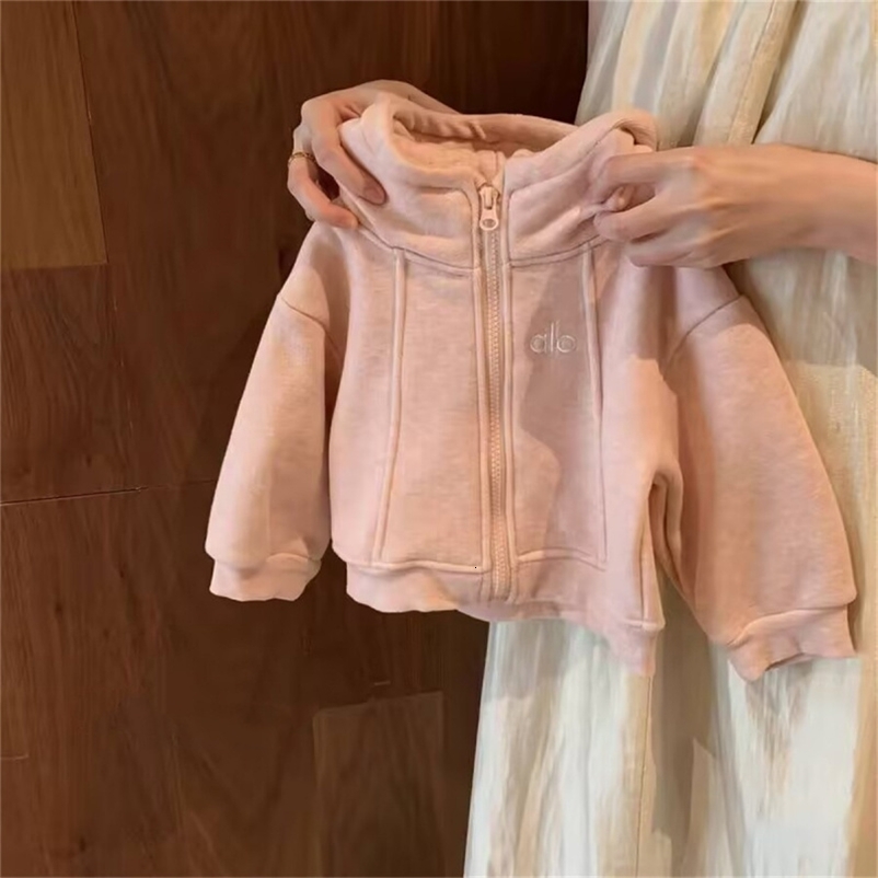 Girls Autumn and Winter High-Quality Fleece-Lined Jacket and Wide-Leg Pants Casual Two-Piece Set 260424 - view 3