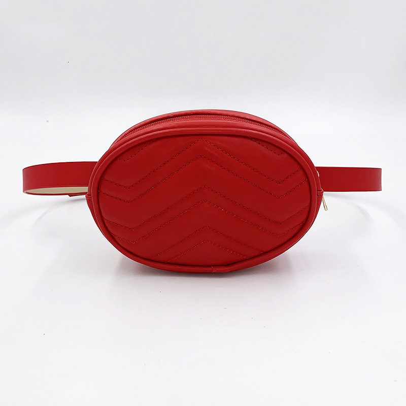 Customizable Fashion Womens Mini Waist Bag High Quality Adjustable Crossbody Bag Leather Waterproof Waist Bag Oval Bag 251224