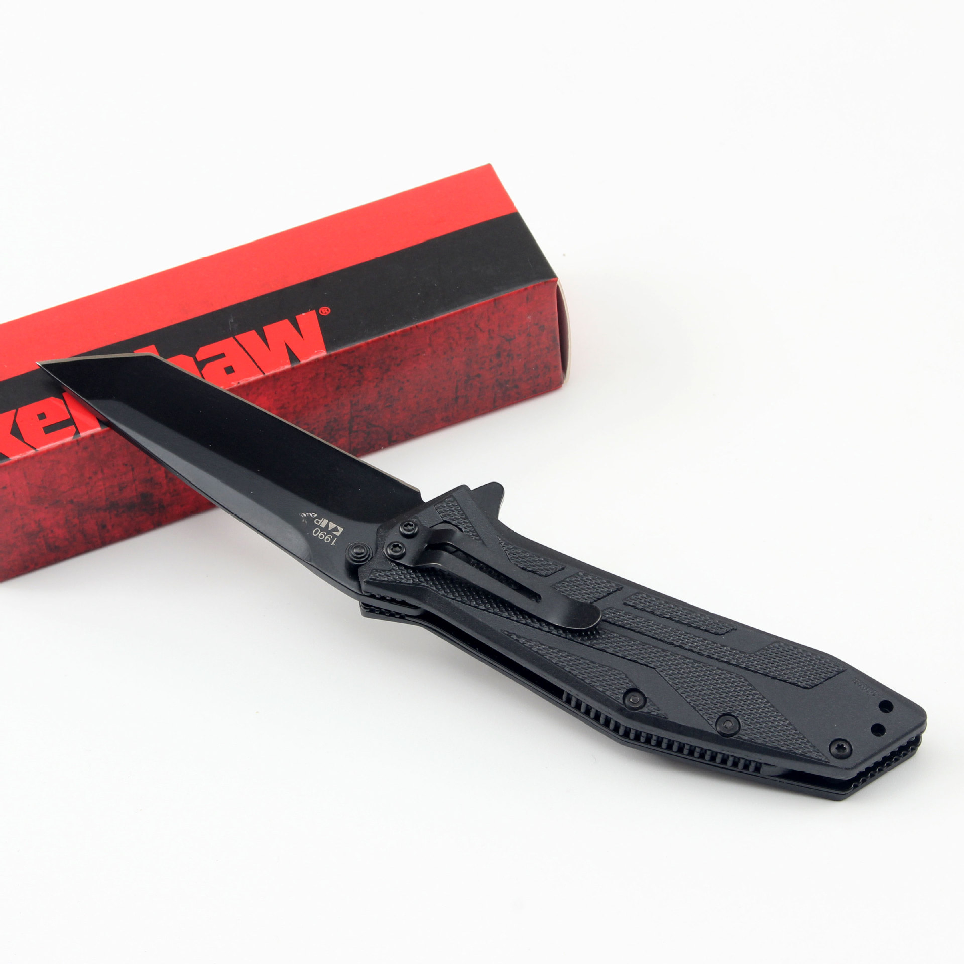 Utility 1990 Folding Knife 8Cr13Mov Blade Nylon Fiber Handle Tactical EDC Knives Combat Knives Hunting Durable Knives