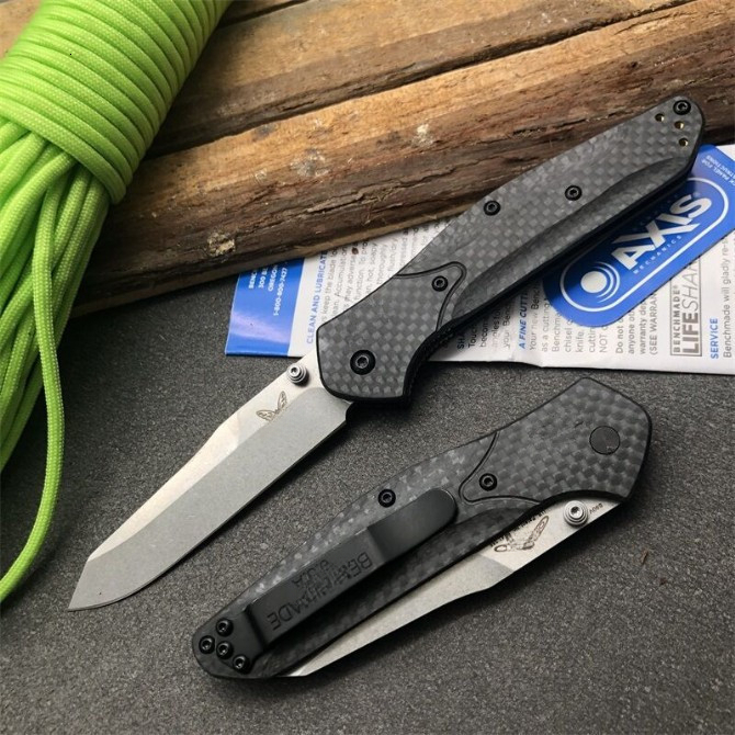 BM 940 Osborne Tactical Pocket Folding Knife D2 Blade Carbon Fiber Handles Multi-purpose. Outdoor Camping Hunting Tool
