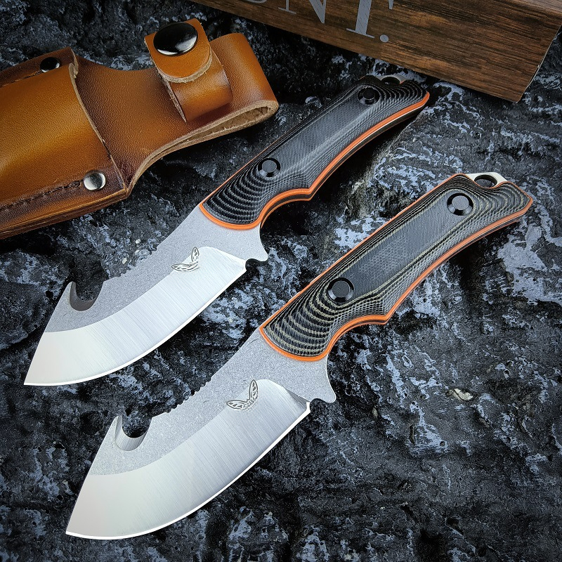 BM 15018 Tactical Survival Fixed Blade Knife Hunting Outdoor Portable Combat Straight Knife Wilderness Self Defense Tool