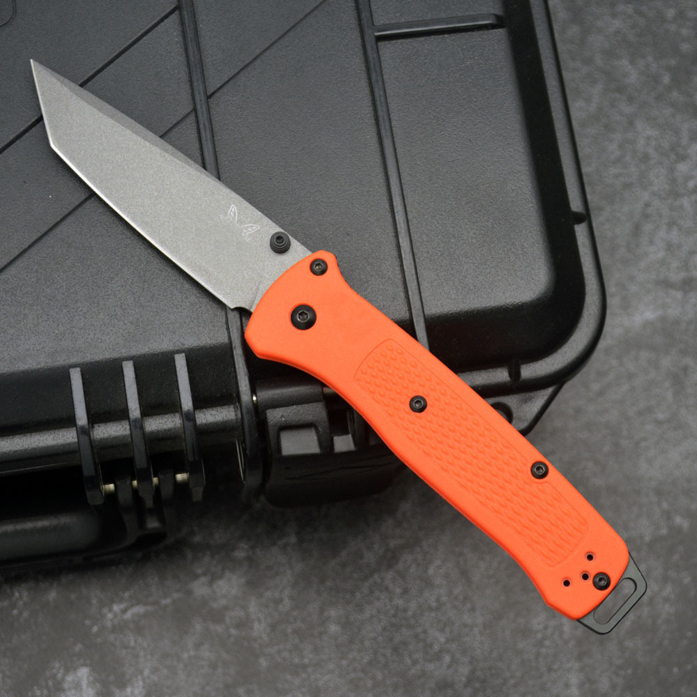 537 Bailout BM Knife Self Defense Pocket Knives Outdoor EDC Survival Flipper Folding Knife Camping Hunting Tool Nylon Handle