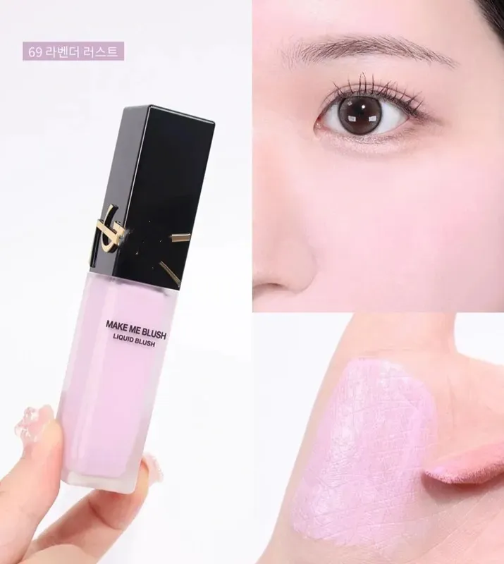 Brand Blush Liquid Blush 15ml Waterproof Blendable Cream Blush 6 Colors High Pigment Nural Finish Long-wear Cheek Rouge Face Makeup