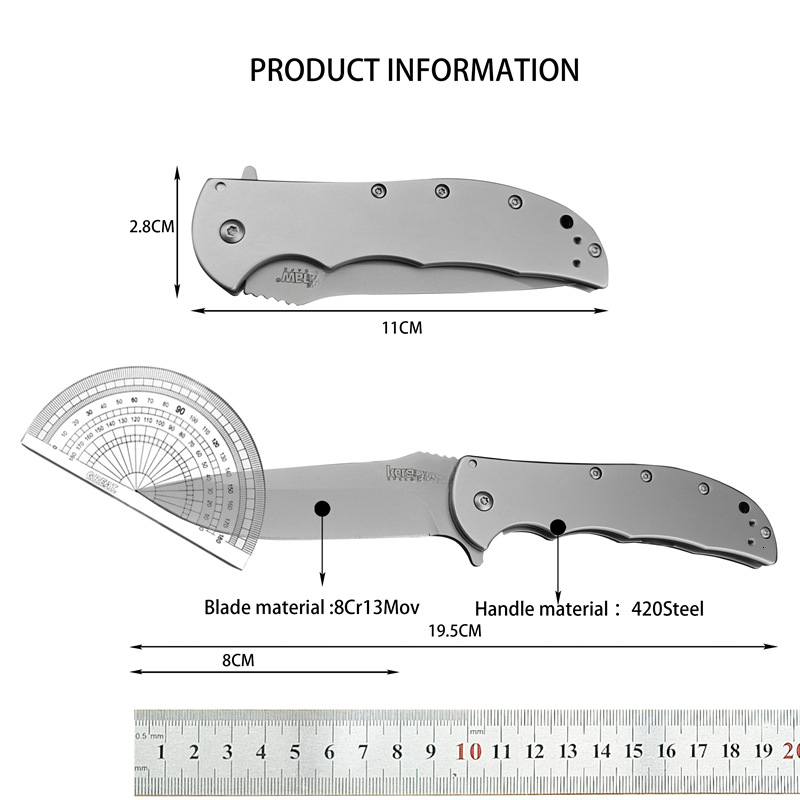 Outdoor Jungle Adventure Utility Folding Knife-3655 Wild Rescue Climbing Fishing Camping Picnic Portable Fruit Knife BBQ Tool