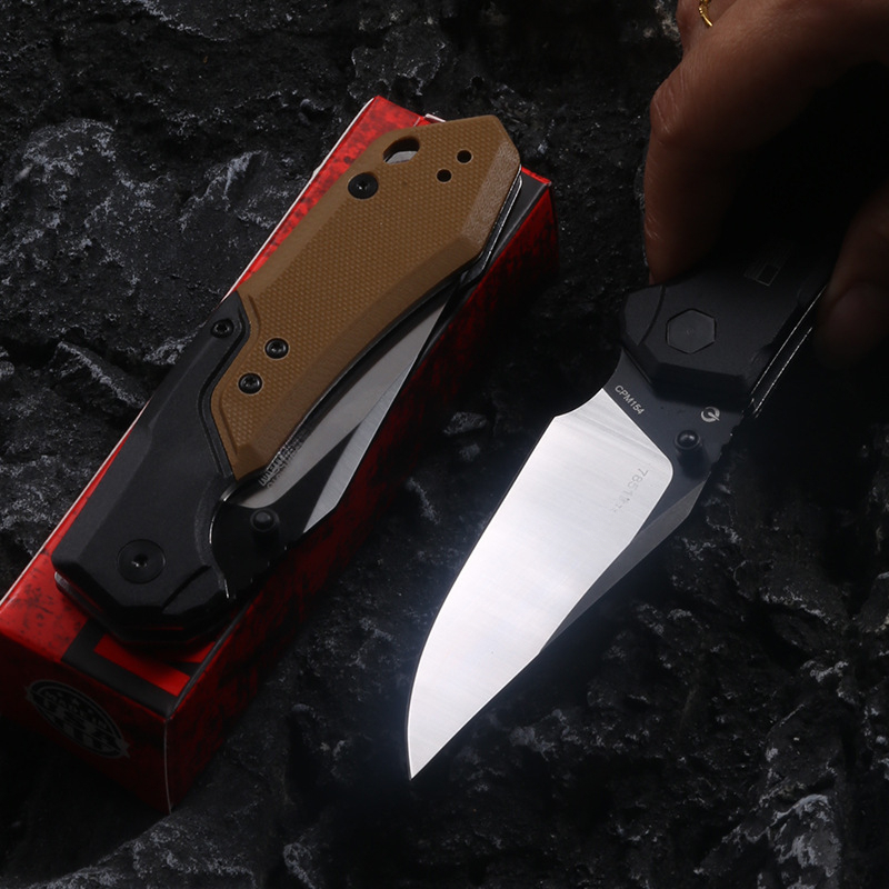 7851 New High-Quality Multi-Function Folding Pocket Knife, D2 Steel Blade, Aluminum Handle, Outdoor Camping and Fishing Knife