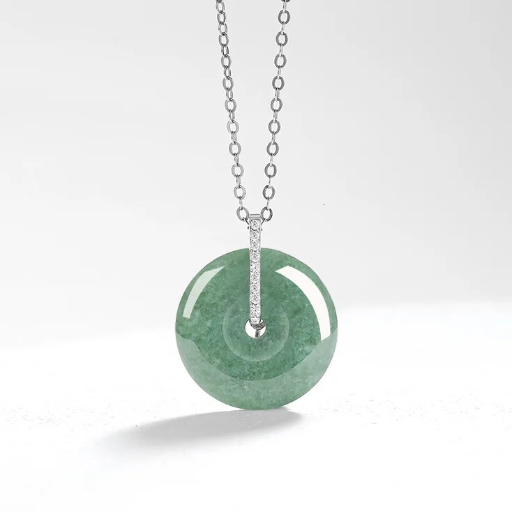 Myanmar Jadeite Snake Cross Pendant Necklace Burmese Jade Charm Fashion Accessories Vintage y Lucky Jewelry 260427