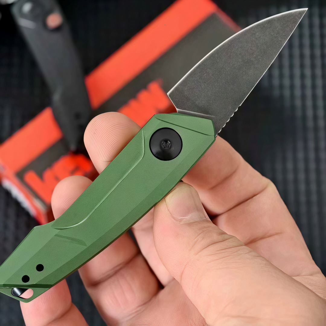 High-Quality KS 7250 Pocket Folding Knife CPM154 Blade Aluminum Alloy Handle Outdoor Camping Fishing Everyday Carry Knives