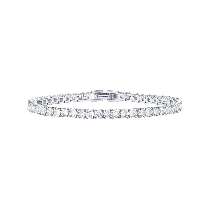 Full Diamond For Men Women Cz Tennis Bracelet Round Square Cut Iced Out Hip Hop Fashion Jewelry Gift - view 8