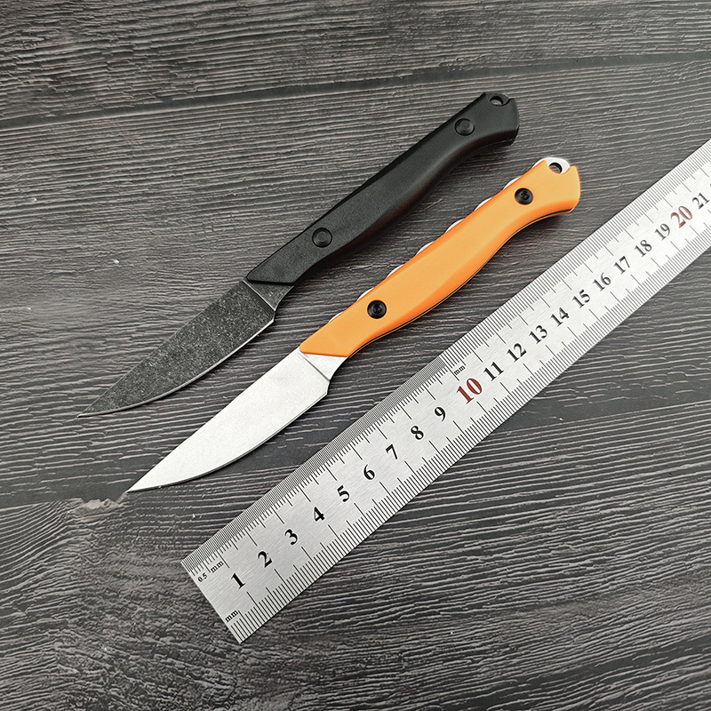 BM 15700 Fixed Blade Knife CPM-154 Blade Santoprene Handle Durable Outdoor Camping EDC Hiking Portable Multitool Straight Knives