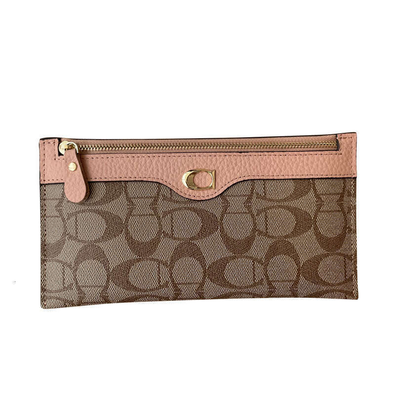 Women's Long Wallet New Fashion Trendy Ultra-Thin Purse With A High-End Feel, Compact And Popular Niche Design Phone Bag
