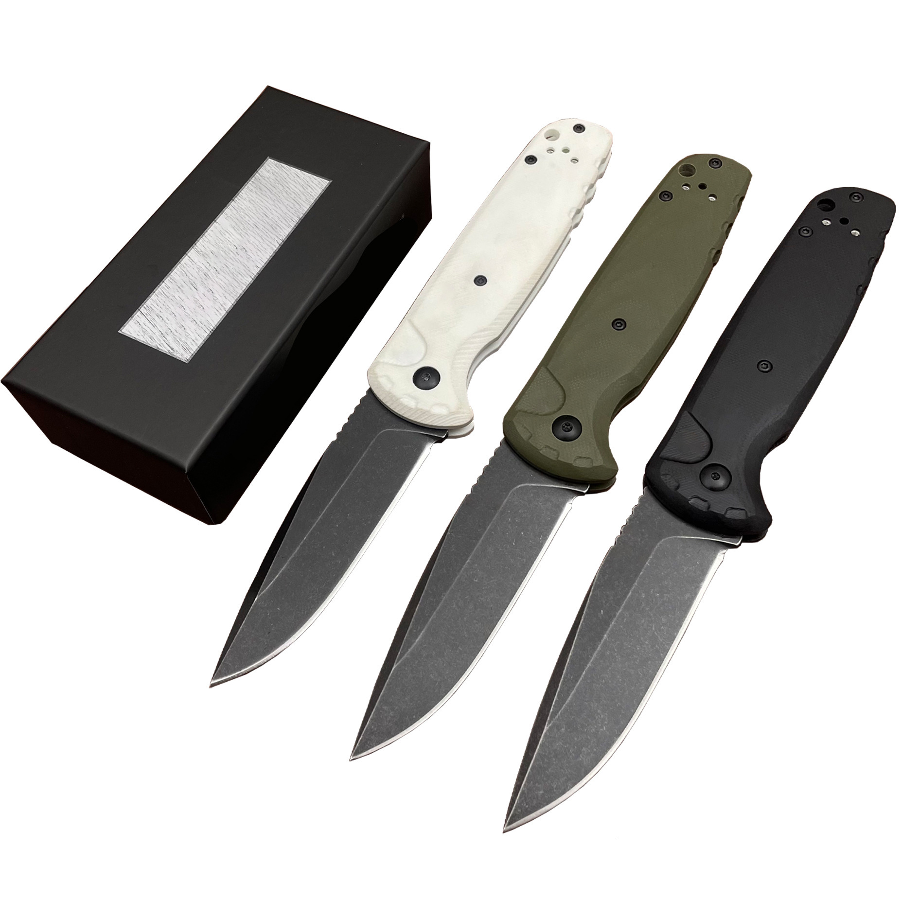 New BM 4300 Auxiliary Pocket Folding Knife D2 Blade G10 Handle EDC Hunting Cutting Survival Knives Outdoor Hiking Camping Tool