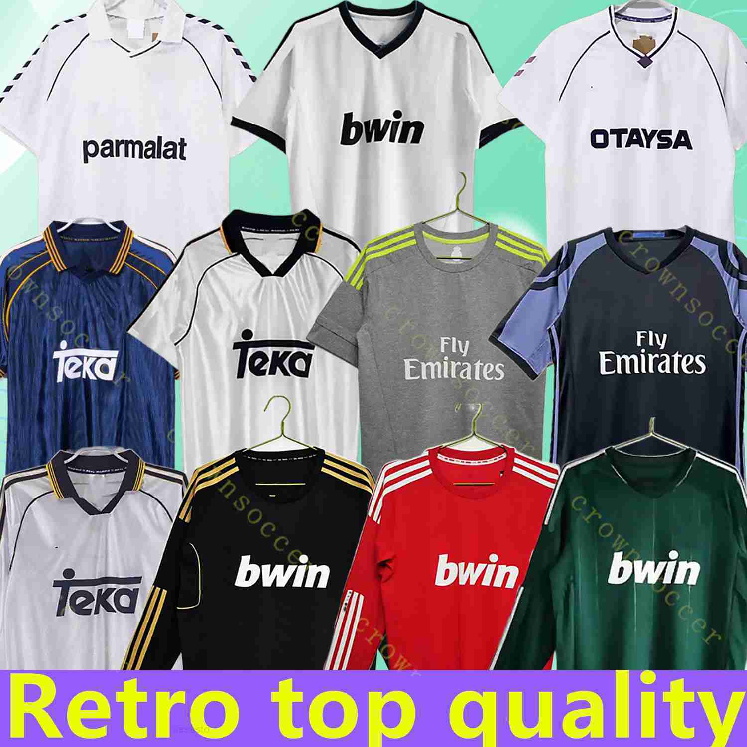 Retro Soccer Jerseys Finals Football Shirt GUTI BENZEMA SEEDORF CARLOS RONALDO KAKA 99 00 03 04 06 07 11 12 13 14 15 16 17 18 kits Modric Alonso BALE 
