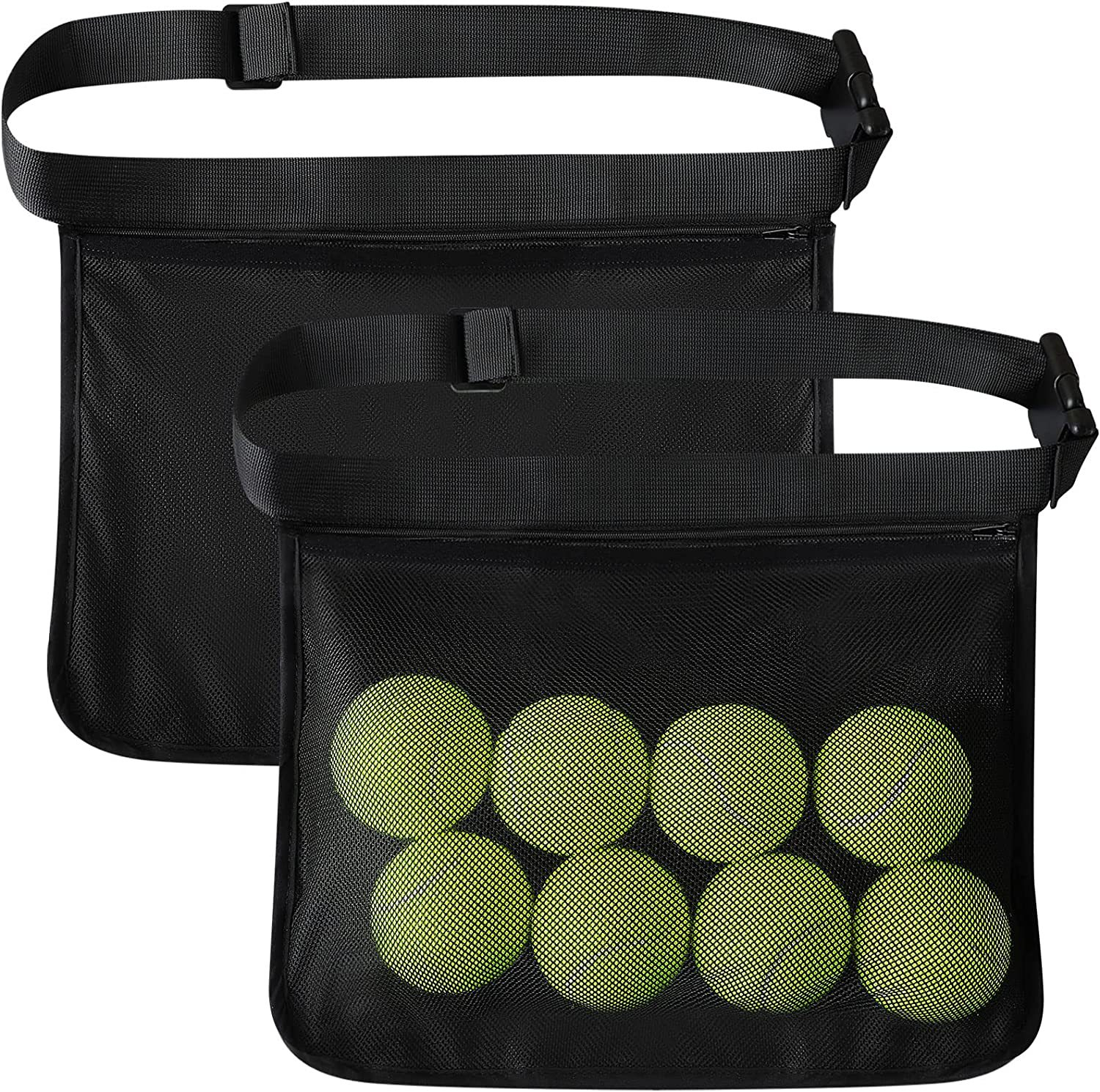Tennis Bags Sports Fanny Pack, Storage Bags, Ball Bag, Tennis Ball Pickleball Bag Portable, Large-capacity Ball Pickup, Storage Pocket, Single Practic