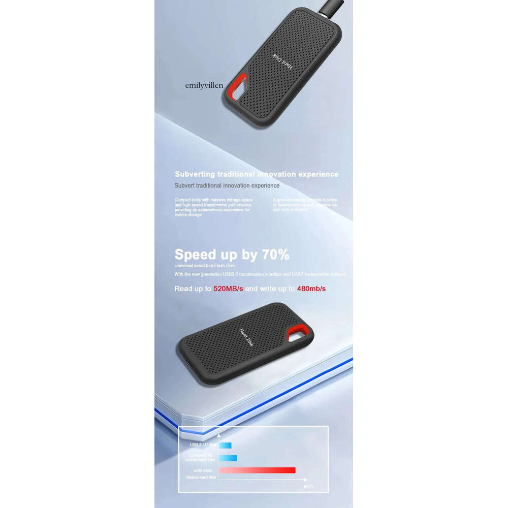 2024 High-speed 1TB USB3.1 Portable Drive SSD 2TB Original Hard External Solid State Disk for Laptop/PC 250319 - view 6