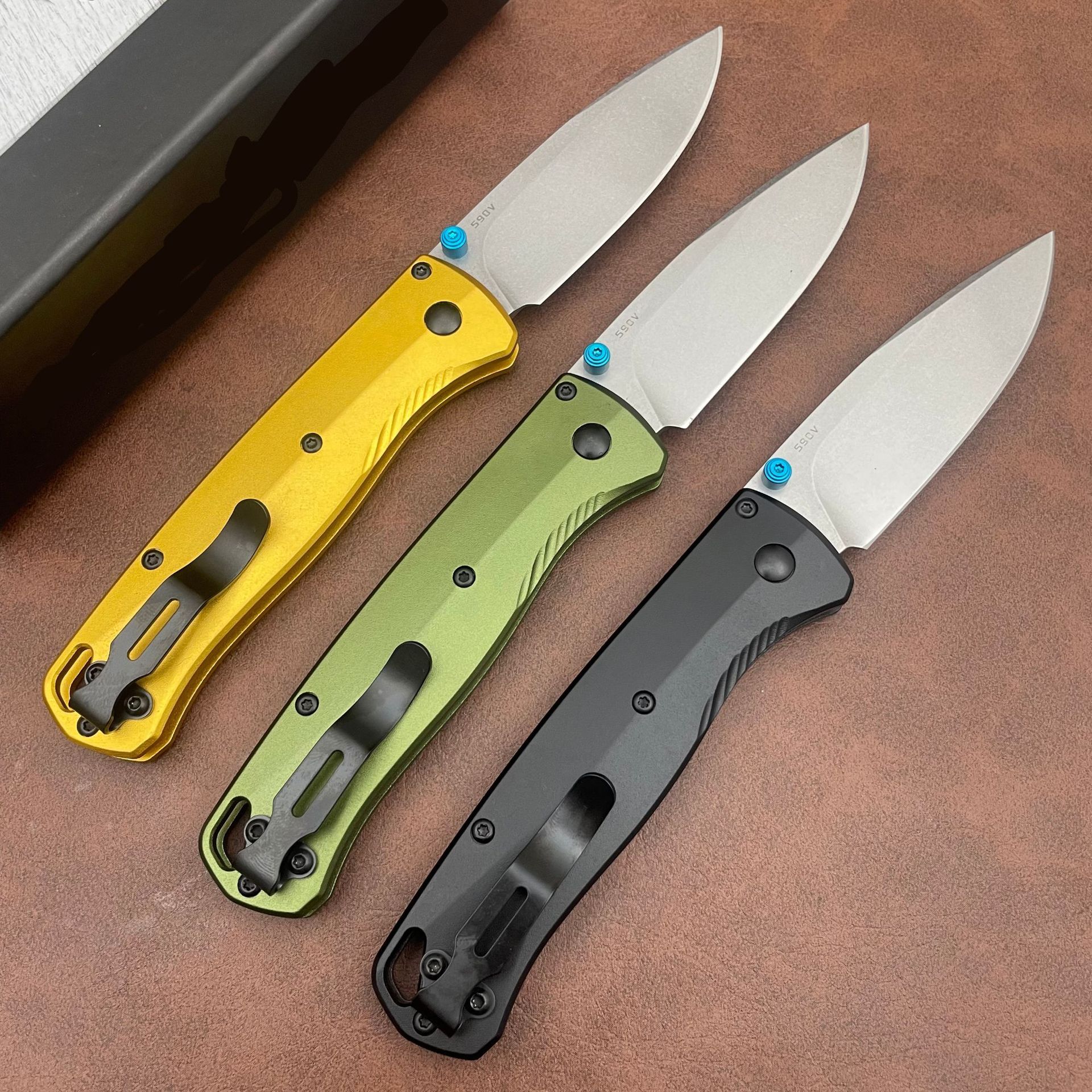 BM535-07 Aluminum alloy handle M390 blade BUGOUT Folding knife Outdoor Camping Hunting Pocket EDC Tool Knife