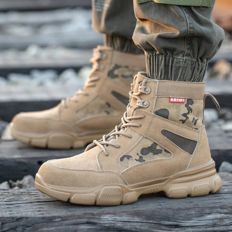 Sneakers Indestructible Shoes Work Safety Shoes With Steel Toe Cap Puncture-Proof Male Security Protective Shoes Tactical Boots 260427