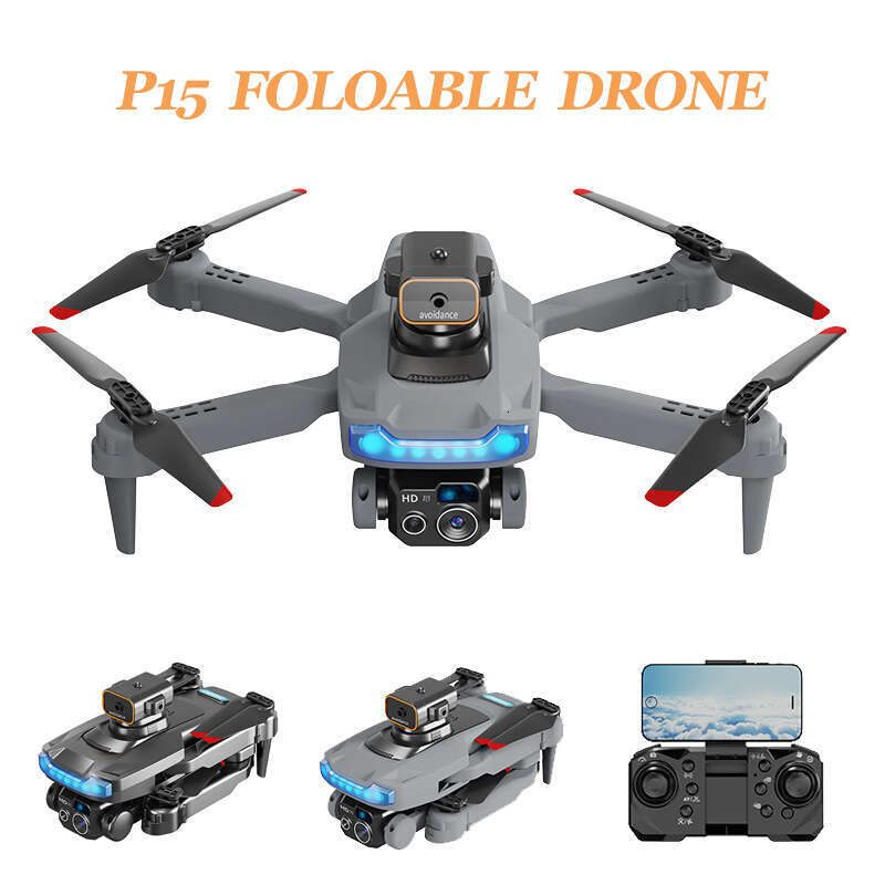 P15 GPS Brushless Drone, Obstacle Avoidance, Auto Return, 4K Dual Camera, Optical Flow, Aerial Photography RC Quadcopter CKS