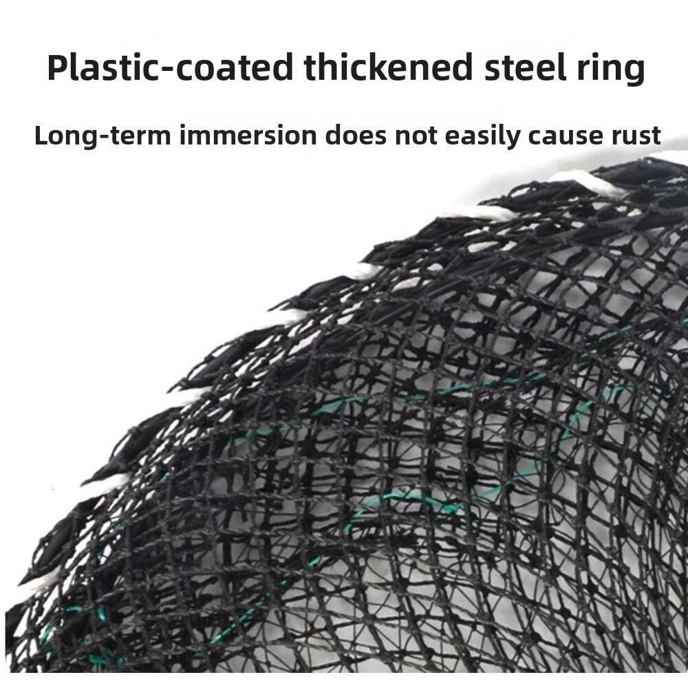 Reinforced Crab Cage Heavy Duty Lobster Shrimp Trap Foldable Sea Fishing Net Portable Coastal Catching Tool for Seaside Outdoor Use