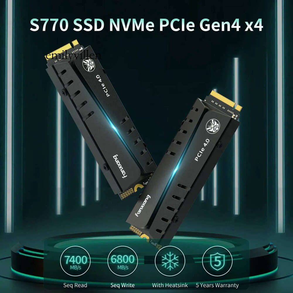 Fanxiang SSD 1TB 2TB 4TB 7400MBs M2 NVMe PCIe40 DRAM Cache Internal Solid State Drive For PS5 EU US Local Delivery S770