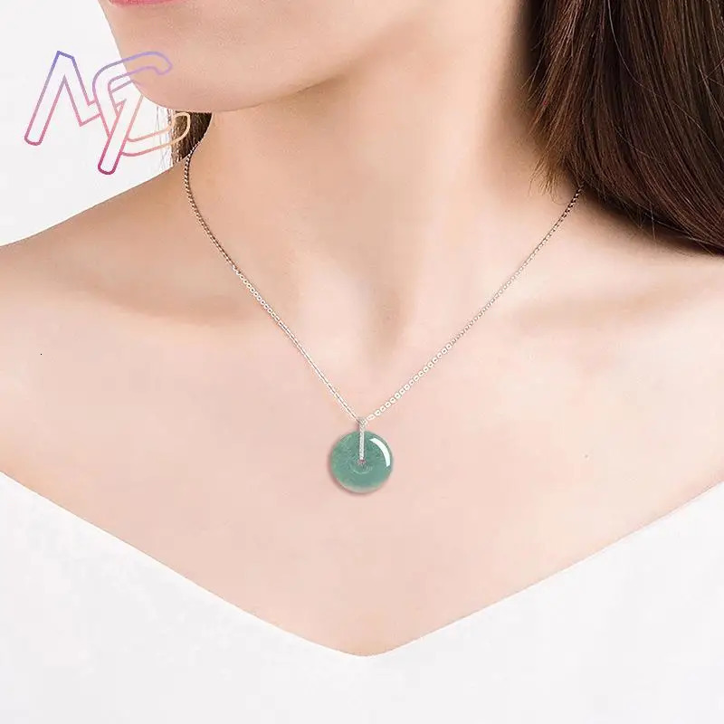 Myanmar Jadeite Snake Cross Pendant Necklace Burmese Jade Charm Fashion Accessories Vintage y Lucky Jewelry 260427