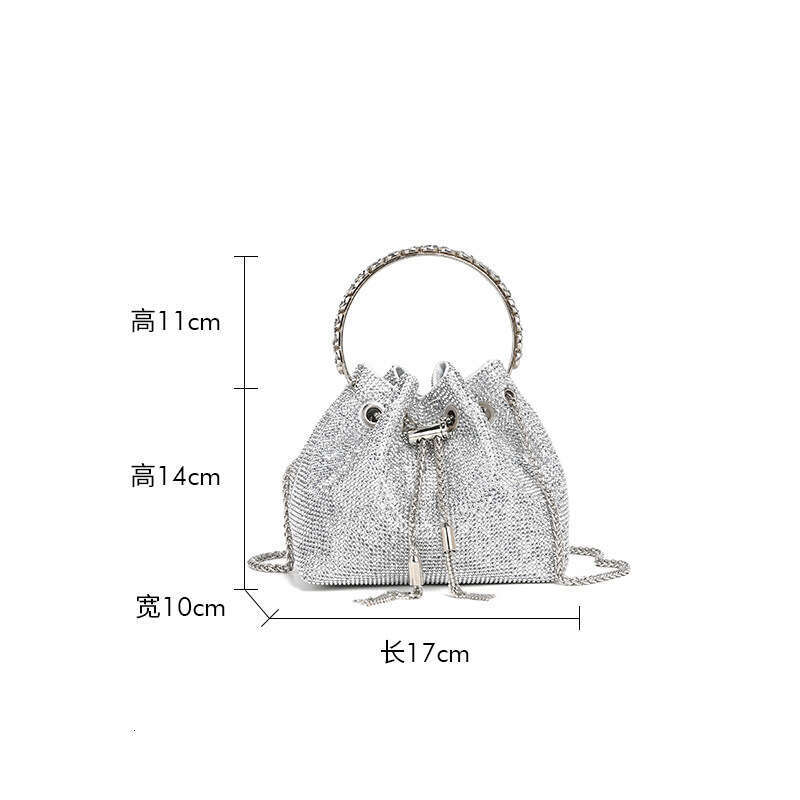 Women 2026 Cross Border Diamond Embellished Women S Spring New Model Full Diamond Inlay Evening Handbag Shoulder Bag Direct