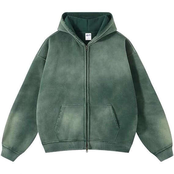 Minimalist Plain Hoodie Unisex No Pattern Simple Versatile School Daily Streetwear European and American high street autumn and winter spray-dyed, was