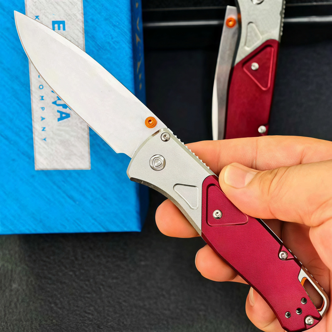 High Quality BM 535-9 Folding Knife Sharp Waist Outdoor Knife Survival Camping Knife D2 Blade Aluminum Handle Aluminum Handle