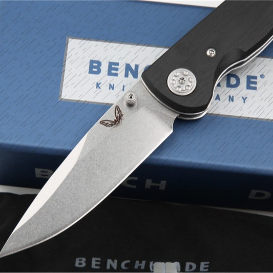 High quality BM698 Camping Tactical Folding Knife G10 Wilderness Survival High-Hardness Sharp Pocket Self-Defense Knife