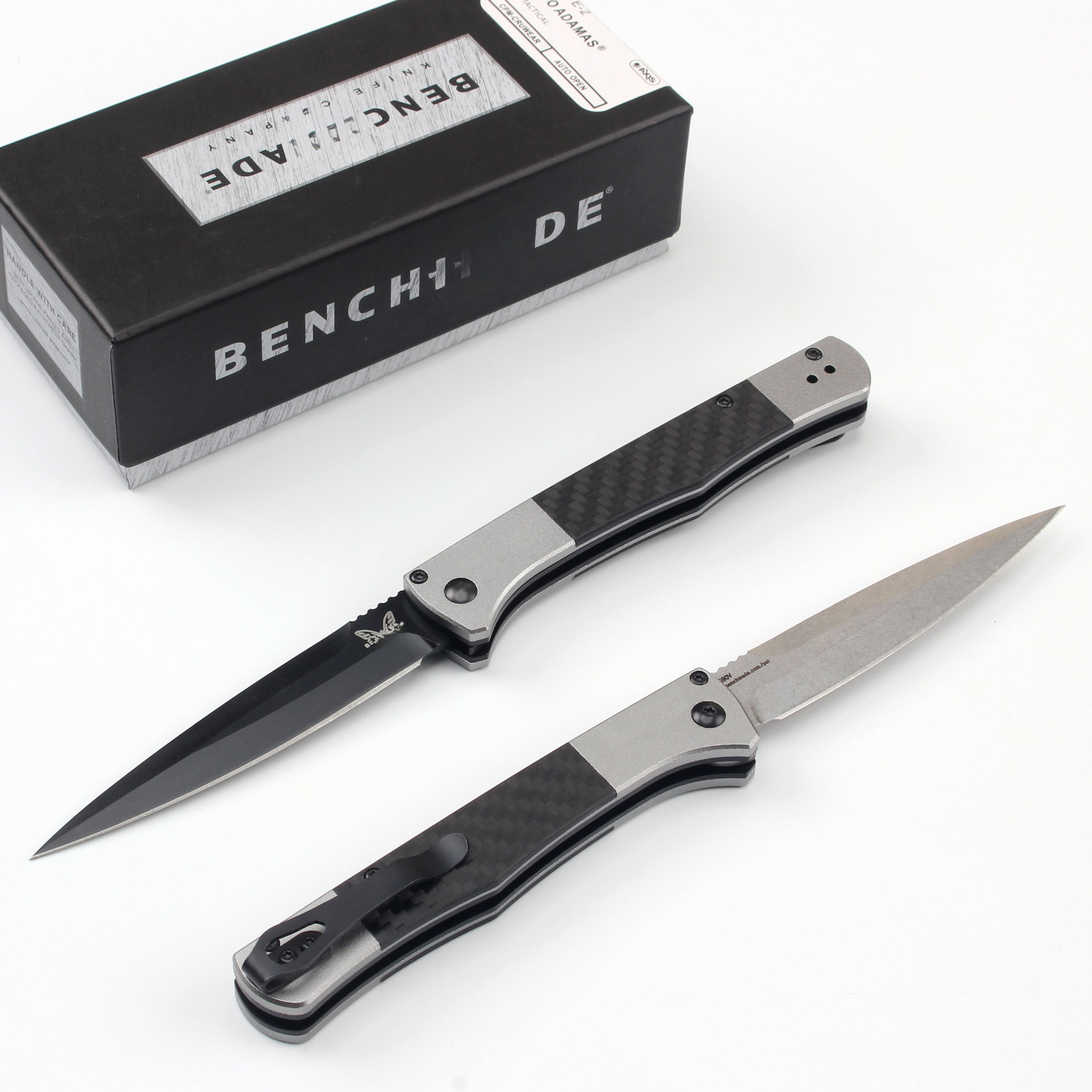 BM4170 folding knife, aviation aluminum and carbon fiber handle, suitable for camping, kitchen, daily life, men's gift