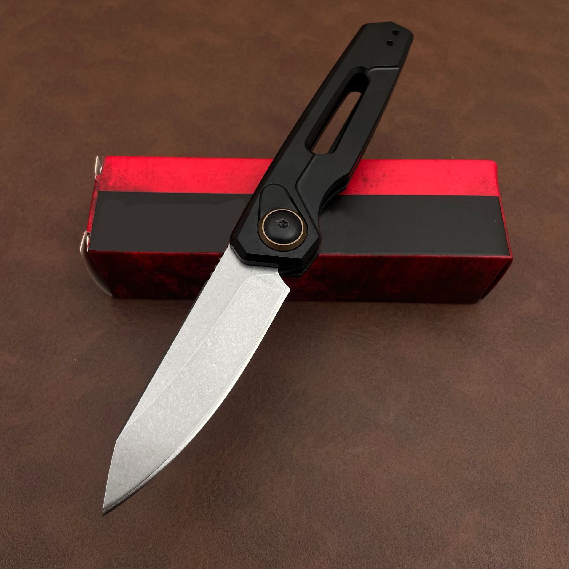 KS 7550 Launch 11 Multifunctional Carving Knife 2.75 "CPM-154 Steel Blade Outdoor Hunting Knife for Camping and Wilderness