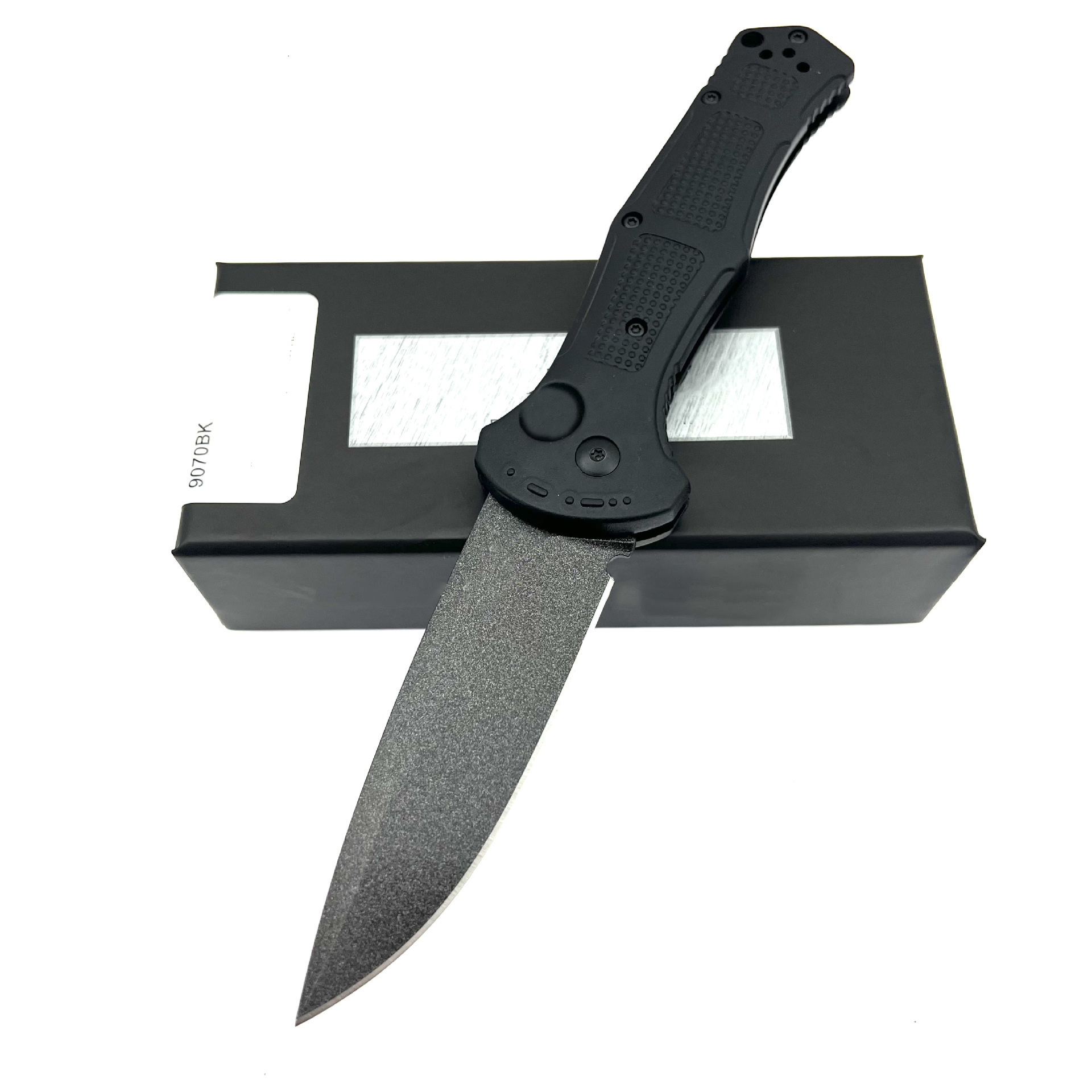 9070 Folding Pocket Knife D2 Blade Nylon Fiber Handle Camping Outdoor Hunting Self-defense Portable EDC Utility Knives Tools