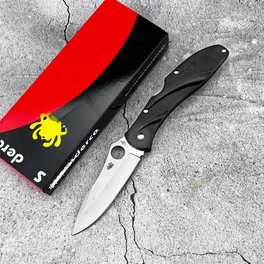 C66 Self Defense EDC Folding Knife D2 Blade Nylon Handle Outdoor Hunting Emergency Use Utility Pocket Tools for Men Women