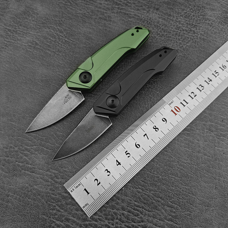 Multi-Functional KS 7250 Outdoor Folding Knife 8Cr13MoV Blade Aluminum Alloy Handle Jungle Exploration Camping Self-Defense Tool